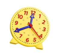 MagiDeal Orologio didattico per bambini, strumento didattico per la prima infanzia, giocattolo per l'apprendimento della matematica, comodo per la scuola, Giallo