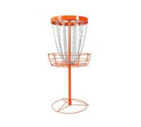 MagiDeal Outdoor Golf Disc Target Canestro Bersaglio per Allenamento con Cestino E Catene Struttura in Ferro Affidabile Montaggio Portatile Adatto a Parco Cortile Campo Comunitario 132x54.6x64.5cm