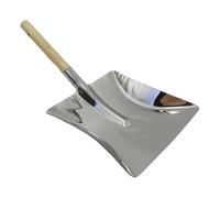 MagiDeal Paletta per Cenere da, Pala da piantagione Quadrata, Piccola, Portatile, Versatile, Manico in Legno per la Pulizia per Pizza, Grande