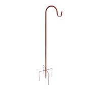 MagiDeal Palo da Giardino con Gancio da Pastore, Decorazione per Esterni e Matrimoni, con Base a 5 Punte, per mangiatoia per Uccelli, per fioriere, per, Altezza 120 Cm