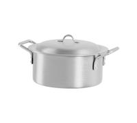 MagiDeal Pentola in Alluminio per, Casseruola Multifunzionale con Doppio Manico, Pentola Profonda per Zuppa, Ramen, Stufato di Verdure, Pasta, Zuppa Casa, 13 Litri