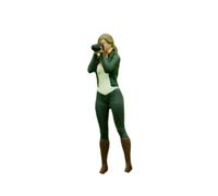 MagiDeal Personaggi dei Film in Miniatura in Scala 1/64 Che scattano Foto in Scena, Bambola in Resina per diorami da Giardino delle Fate, Micro Paesaggio, Femmina