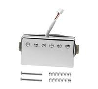 MagiDeal Pickup Elettrico Humbucker Alnico II Vintage Ottone Bobina Splitting Baseplate Alta Risposta Adatto per Chitarre Blues Jazz Studio, Argento 8k