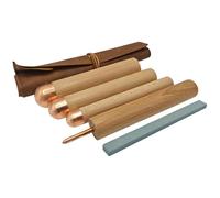 MagiDeal Pietre per la lavorazione di selci, utensile per scheggiatura, kit di utensili per l'età della pietra, lavorazione ad alte prestazioni con