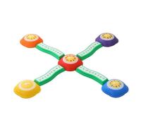 MagiDeal Pietre Sensoriali per Bambini Set di Cupole Passo Ponti Curvi Equilibrio Percorso a Moduli Configurabile Superficie Aderente Segni Guida Audio