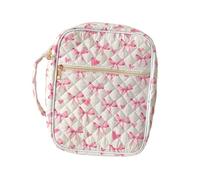 MagiDeal Pochette trapuntata per il trucco, leggera, da donna, ideale per i viaggi e come organizer per articoli da toilette, Arco E Cuore