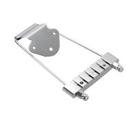 MagiDeal Ponte di Supporto per Corde per Chitarre a 6 Corde, Facile Da Installare, Pezzo di Ricambio in Metallo, Piastra di Estrazione per Chitarre Jazz Archto, Argento