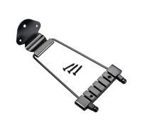 MagiDeal Ponte di Supporto per Corde per Chitarre a 6 Corde, Facile Da Installare, Pezzo di Ricambio in Metallo, Piastra di Estrazione per Chitarre Jazz Archto, Nero