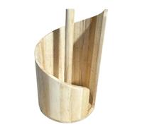 MagiDeal Portarotolo di carta igienica in legno, portarotolo di carta igienica da scrivania, di per ufficio, Legna