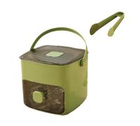 MagiDeal Press Type Ice Cube Tray Ice Lattice Ice Ball Maker Multifunzione Space Saving Ice Making Box 48 Griglie Ice Box per Ristorante, VERDE