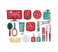 MagiDeal Pretend Play Makeup Toy Set per Bambine con Trousse Pennello Trucco Finta Accessori Pettinatura in Pp Leggero Stimola Adatto per Gi, 25 Pezzi