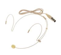 MagiDeal Professionale Gancio Auricolare Microfono A Testa Intestata Microfono Headworn per Palco Case di Culto Presentatori Docenti - Beige-4pin