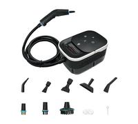 MagiDeal Pulitore a Vapore ad Alta Pressione Dispositivo di Pulizia a Vapore Compatto Spina UE Efficiente Multifunzionale per Divano Cappa da Cucina Bagno Casa, Nero