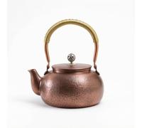 MagiDeal Recipiente in Rame con Texture Artigianale E Manico Isolante per una Presa Ferma Adatto per Servizio Del Tè E d'Arredo