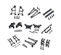 MagiDeal Ricambi per Auto telecomandate, Accessori, Parti di Riparazione, Kit di Modifica in Robusto Metallo di Alluminio per 1:14, Nero