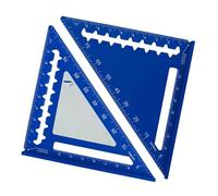 MagiDeal Righello triangolare da 45/90 gradi, triangolare destro, professionale, resistente all'usura, scrivibile, per miglioramenti industriali, Blu