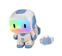 MagiDeal Robot Giocattolo Telecomandato per Bambini, Giocattolo Educativo con Movimenti Flessibili, Regolabile, in di Camminare E Cantare, Compagno Ideal, Blu