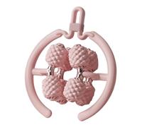 MagiDeal Rullo massaggiante a 8 ruote per polsi, regolabile, portatile, per massaggio di cosce, braccia e gambe, con morsetto circolare per gambe, per, Rosa