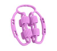 MagiDeal Rullo Massaggio Gambe Massaggiatore Manuale 8 Ruote Handheld Ergonomico Anello Circolare Accessorio Multifunzionale PP Resistente Portatile Adatto per, Viola