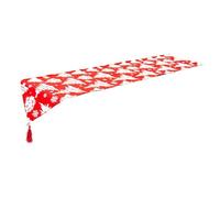 MagiDeal Runner Tavola Natale Tappeto Decorativo Copritavolo Centrotavola Rettangolare in Tessuto Adatto per Soggiorno Salotto Regalo Decorazione C