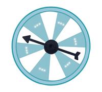 MagiDeal Ruota della Fortuna Girevole da Parete, compatta, Facile da Usare, con Ruote dei girevoli sospese per attività didattiche di Gioco della Fortuna, Style E