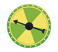 MagiDeal Ruota della Fortuna Girevole da Parete, compatta, Facile da Usare, con Ruote dei girevoli sospese per attività didattiche di Gioco della Fortuna, Style B