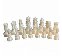 MagiDeal Scacchiera Set Scacchi Pezzi Scacchistici Pedine Scacchi Artistici Stampati in 3D con Finitura Testurizzata per Collezionisti E Gioco Adatto per Soggiorno Studio Ufficio
