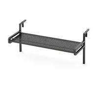 MagiDeal Scaffale per Fiori da Balcone con Staffa per Ringhiera in Acciaio Carbonio con Montaggio Facile Senza Attrezzi Adatta per Recinzione E Davanzale Esterno, 120cm