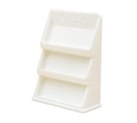 MagiDeal Scaffale portaoggetti per casa delle Bambole, Mini libreria, Piccola vetrina per Modelli, Accessori per casa delle Bambole, libreria inclinata per, Bianco