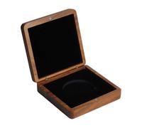 MagiDeal Scatola espositiva per Monete, Scatola Porta Monete da per Collezionisti, Organizer in Legno, portaoggetti commemorativo per Esposizione di, Nero