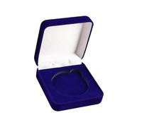 MagiDeal Scatola per la Presentazione delle Monete, Custodia per la Raccolta, Contenitore Protettivo per Regali, Scatola per Monete da per Spille e, Blu
