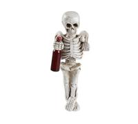 MagiDeal Scheletro in Resina Compatto | Realistici, Statuetta, Ornamento, per Feste a Tema, Bar, Collezionisti, Stile A