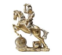 MagiDeal Scultura di Cavaliere Medievale in Resina, Figura di Cavalleria, Elegante per Spazio Interno, Accessorio Multiuso, Ornamento da Tavolo, 19x7x25cm