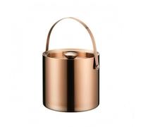 MagiDeal Secchiello Ghiaccio Inox Secchiello Bevande Isolato Contenitore Termico con Coperchio Manico Doppia Parete per Tenere al Freddo Cocktail E Lattine per, 1.4L, Rose Gold