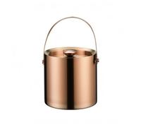 MagiDeal Secchiello Ghiaccio Inox Secchiello Bevande Isolato Contenitore Termico con Coperchio Manico Doppia Parete per Tenere al Freddo Cocktail E Lattine per, 2L, Rose Gold