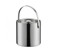 MagiDeal Secchiello Ghiaccio Inox Secchiello Bevande Isolato Contenitore Termico con Coperchio Manico Doppia Parete per Tenere al Freddo Cocktail E Lattine per, 2L, Brushed