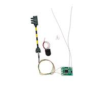 MagiDeal Segnale Ferroviario per modellismo Ferroviario, semaforo, Ho 1:100, 3 luci, Segnale di Attraversamento Ferroviario per la Costruzione di, Palo Giallo Nero