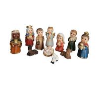 MagiDeal Set di 11 Statuette per presepe, Oggetti da Collezione, Regali, Decorazioni per Interni, Ornamenti Artigianali, Statue da 9 cm per Piano di Lavoro