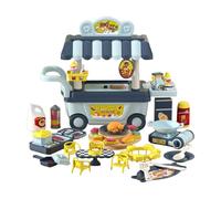 MagiDeal Set di Giocattoli per Barbecue con Carrello per Bambini, per simulare, per l'apprendimento prescolare e l'educazione precoce,