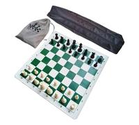 MagiDeal Set di Scacchi Portatile, Gioco da Tavolo da Viaggio, Giocattolo di strategia Arrotolabile, Set di Scacchi Arrotolabile per riunioni di Famiglia, Doppia Queen