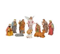 MagiDeal Set di statuine in Miniatura per presepe Natalizio, centrotavola con Gesù nella mangiatoia, Statua della Sacra Famiglia per Le