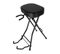 MagiDeal Sgabello per chitarra, sedia per chitarra, schienale ergonomico, sedia portatile con supporto per suonare, sgabello per chitarristi elettrici, basso