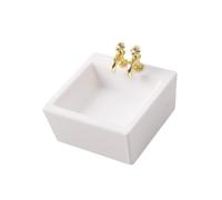 MagiDeal Simulazione di lavabo per casa delle Bambole 1/12 Mini Accessori Fai da Te Mobili per Il Bagno della casa delle Bambole per Micro paesaggi Regali di, 4x4x1.9 Cm