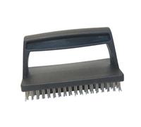 MagiDeal Spazzole per griglia Accessori Riparazione Regalo per Uomo Manico ergonomico Spazzola Multifunzionale per Barbecue per la Pulizia della griglia, Testa in Filo d'Acciaio