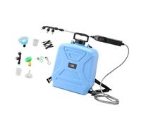 MagiDeal Spruzzatore Elettrico da Giardino, spruzzatore d'Acqua Professionale da 12 Litri, Multiuso, a 2 velocità, con Lancia Retrattile per irrigazione, Blu