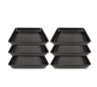MagiDeal Stampo Quadrato per Pavimentazione Stampo per Passi da Giardino Forma per Masselli Modulo per Plastica Riutilizzabile per Creare E Pietre da Patio, Nero