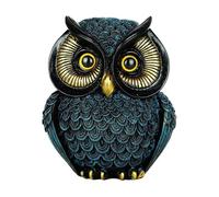 MagiDeal Statua di Gufo in Resina, Ornamento di Gufo, Regalo per Uccelli, opere d'Arte, Scultura di Animali, Statuetta di Animali per, Blu