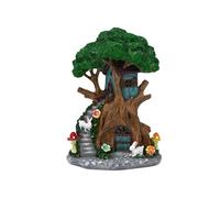 MagiDeal Statua Fata Angelo Casa Albero Solare Figura Resina Scultura con Luci Ornamento Resistente alle Intemperie Adatta a Regalo Decorazione Casa Giardino 1