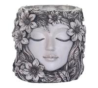 MagiDeal Statuetta in Resina a Forma di Volto di Fiore per Vaso, Ideale Come Centrotavola in Ufficio O in Casa.