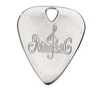 MagiDeal Strumento musicale per chitarra Pick Accessori per chitarra robusti fatti a mano Professional per Ukulele Bass Banjo Classical, Argento